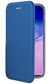 Луксозен кожен калъф тефтер ултра тънък Wallet FLEXI и стойка за Samsung Galaxy A51 A515F син 